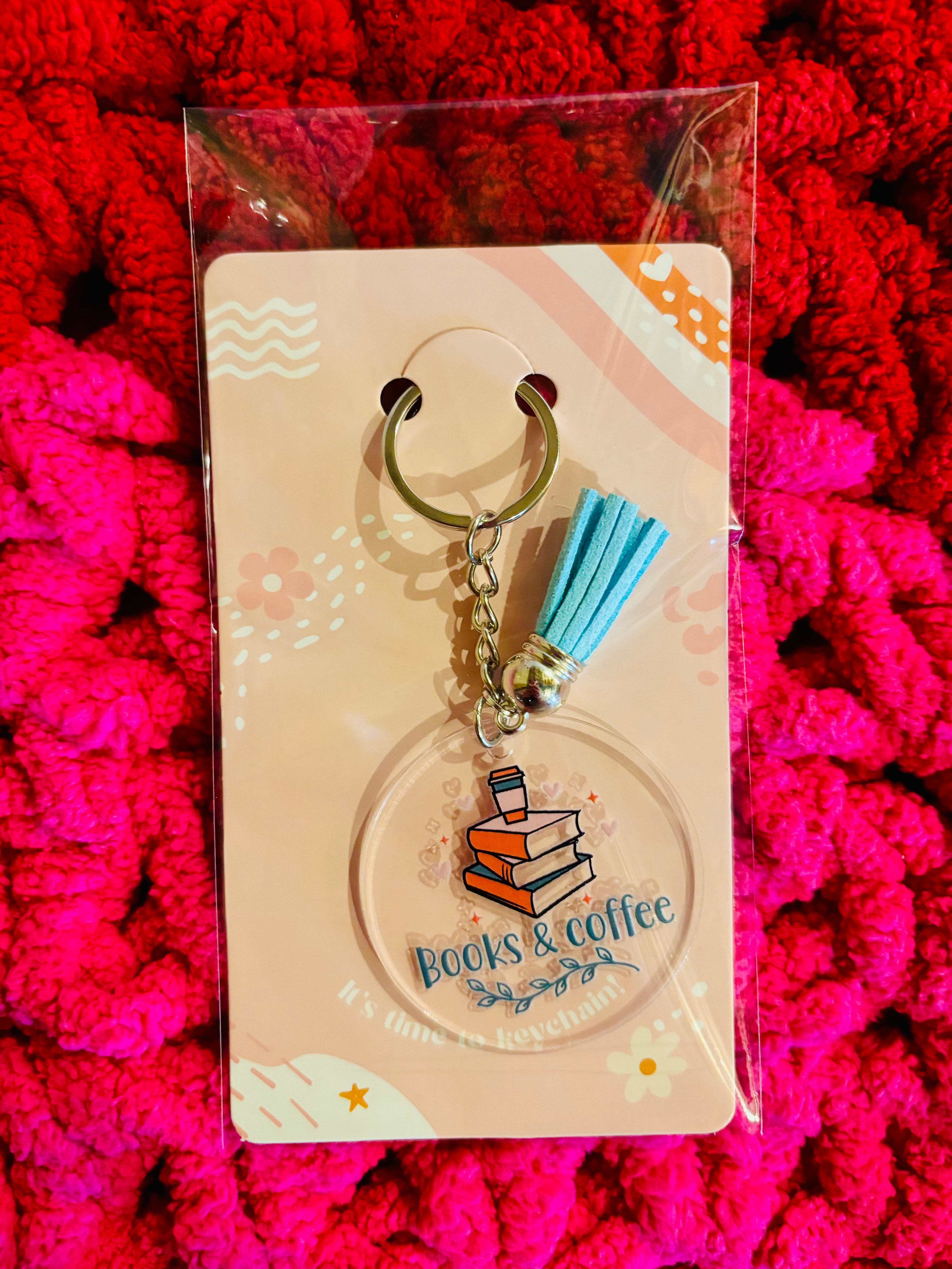 Bookish Tasseled Keychain