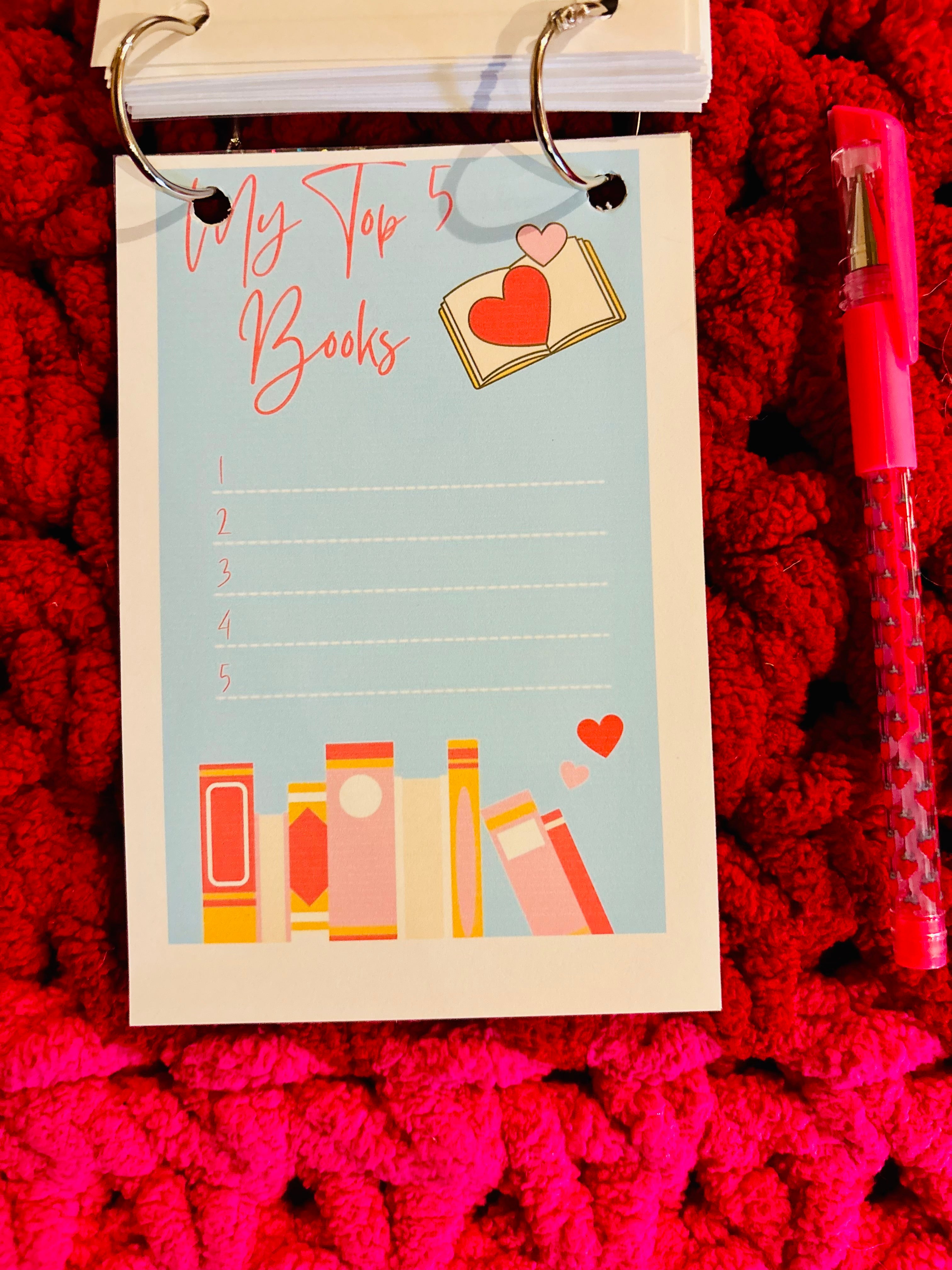 Mini Reading Journal with Pen