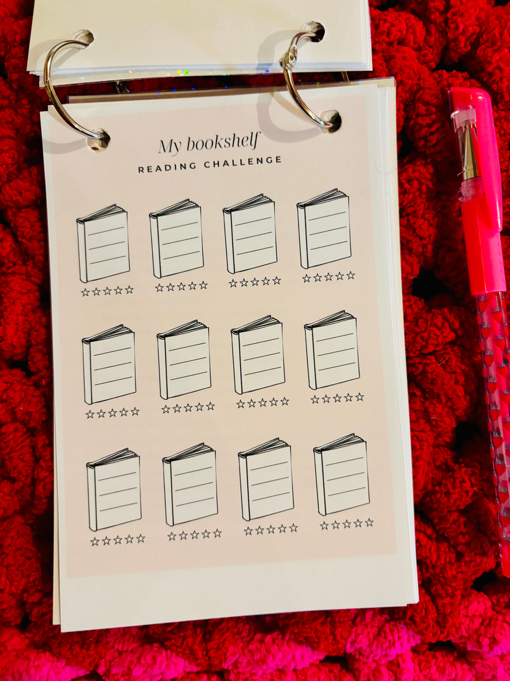 Mini Reading Journal with Pen